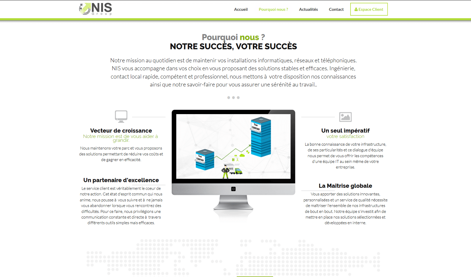 NIS Group - Page 'Pourquoi Nous'